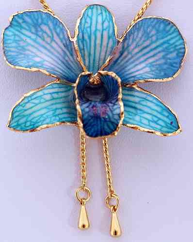 Orchidee  Blau Struktur