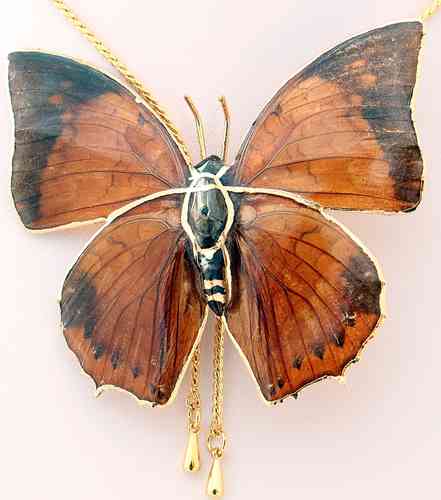 Schmetterling Halskette